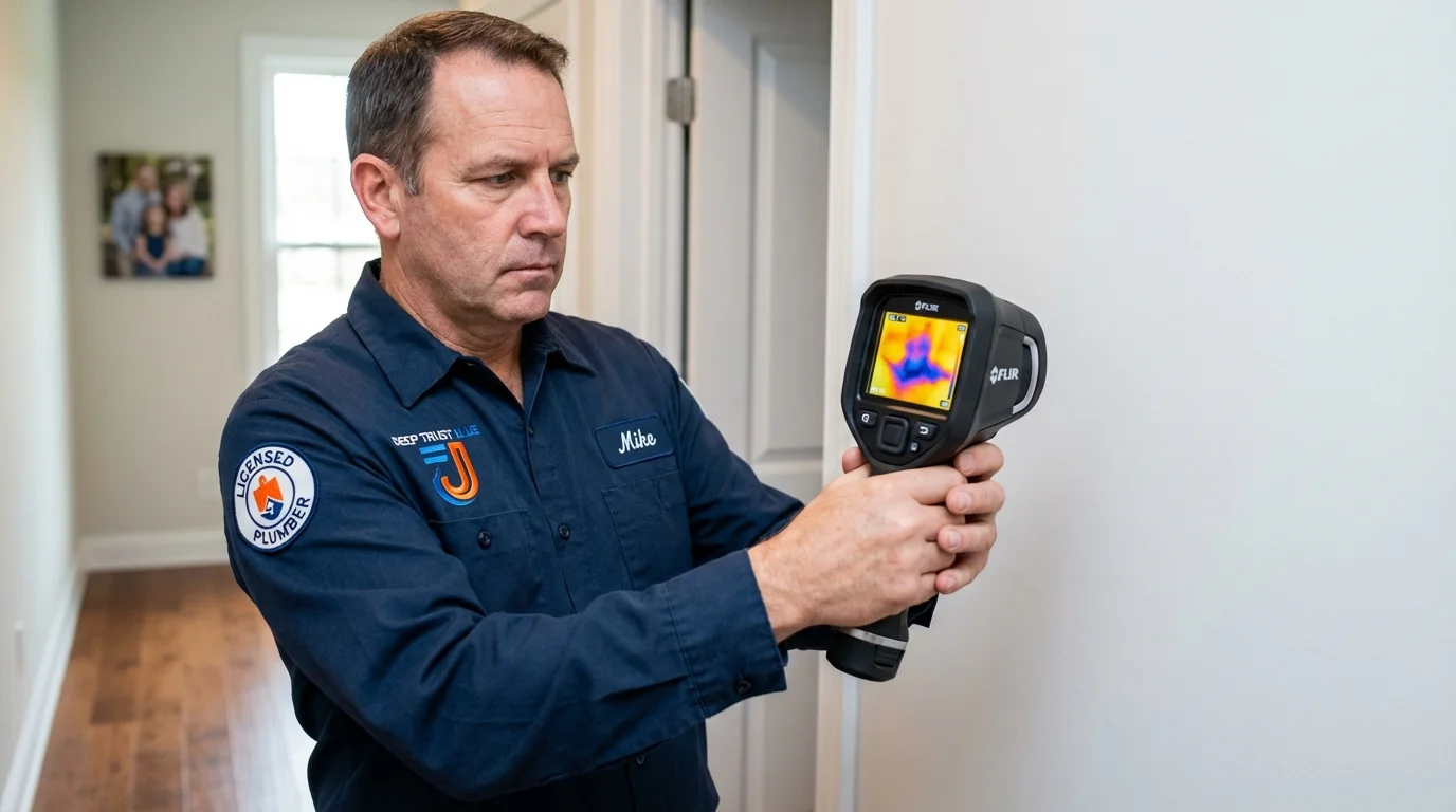 Thermal imaging leak detection by Johns Plumbing LLC in Santa Ana